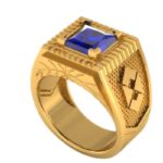 Anel de Formatura Administração com Pedra Zirconia