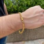 pulseira de moeda antiga cadeado