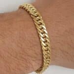 pulseira de moeda antiga flat dupla
