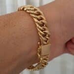 pulseira de moeda antiga grumet dupla