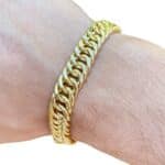 pulseira de moeda antiga grumet dupla