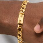 pulseira de moeda antiga grumet duplo