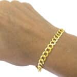 pulseira de moeda antiga laminada