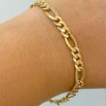 pulseira de moeda antiga laminada 3x1